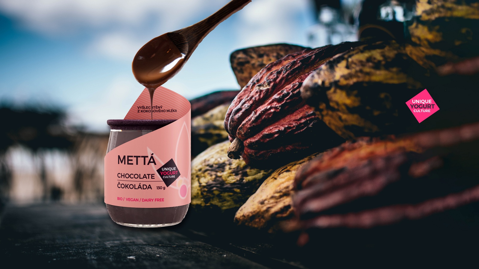 Bio Čokoládový jogurt Mettá