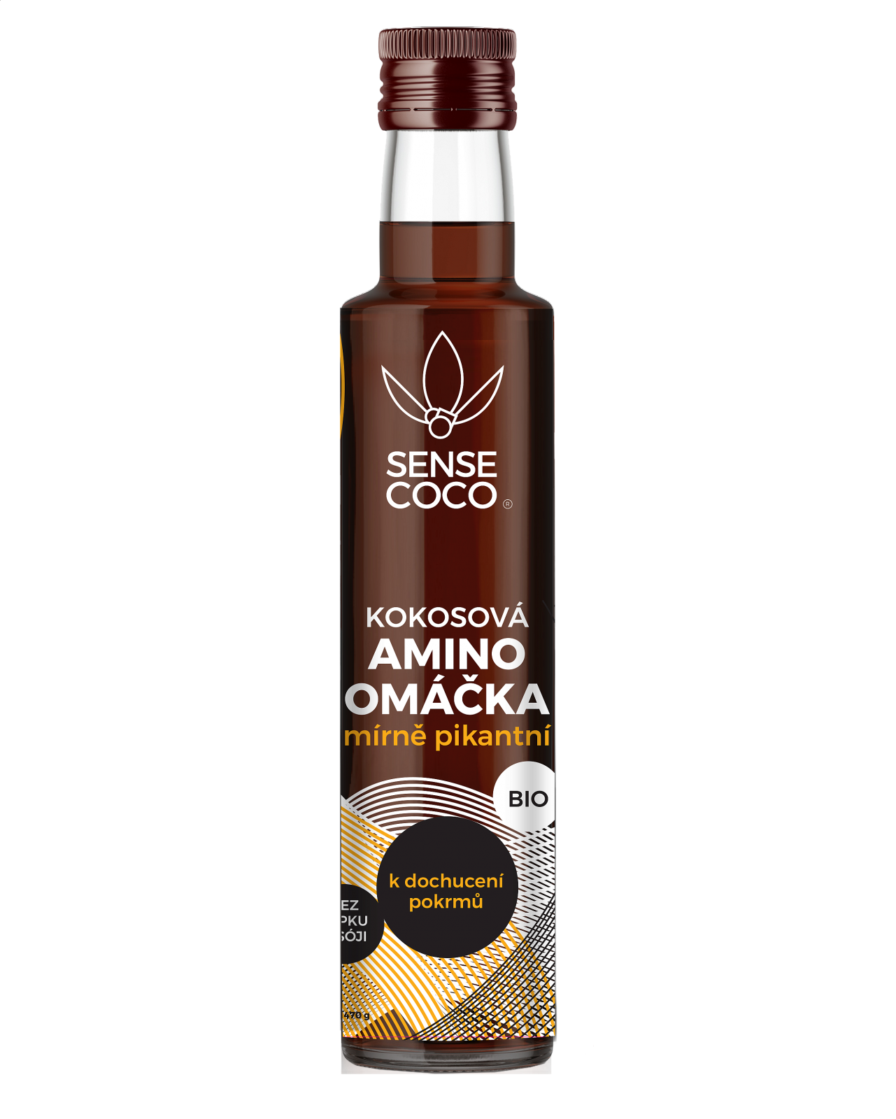 BIO kokosová amino omáčka – Mírně pikantní 330ml/ 470g