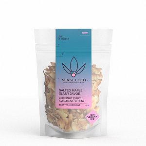 BIO kokosové chipsy Sense Coco ENERGY jsou vysokoenergetické potraviny.