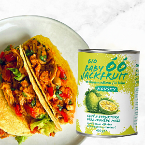 BIO Baby Jackfruit kousky jsou ideální rostlinnou alternativou masa „na slano“.