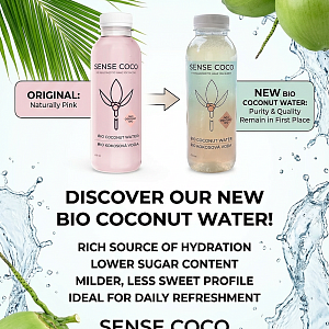 Osvěžení z mladého zeleného kokosu