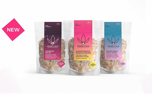 BIO kokosové chipsy / nová řada  energy